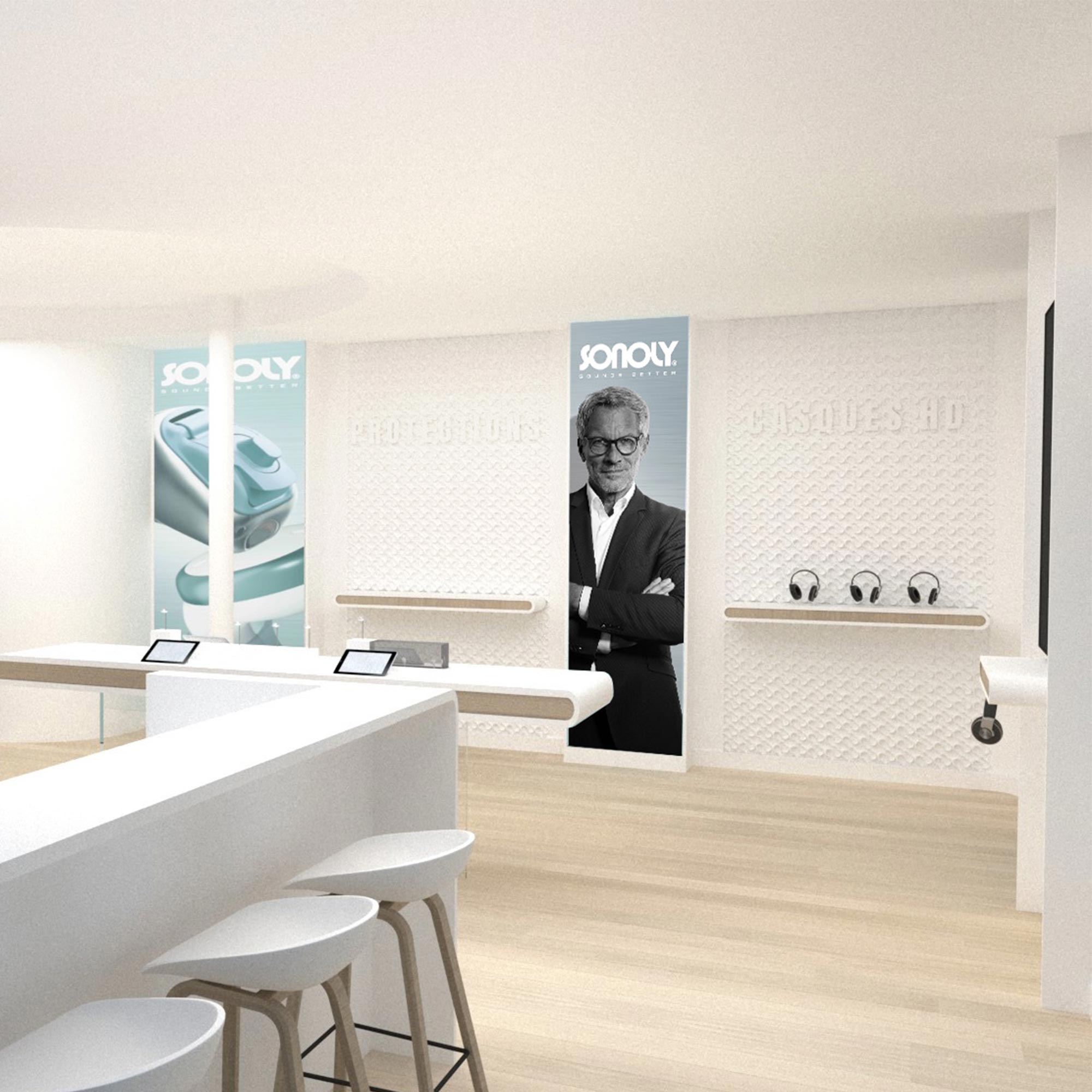 Intérieur boutique SONOLY Vincennes