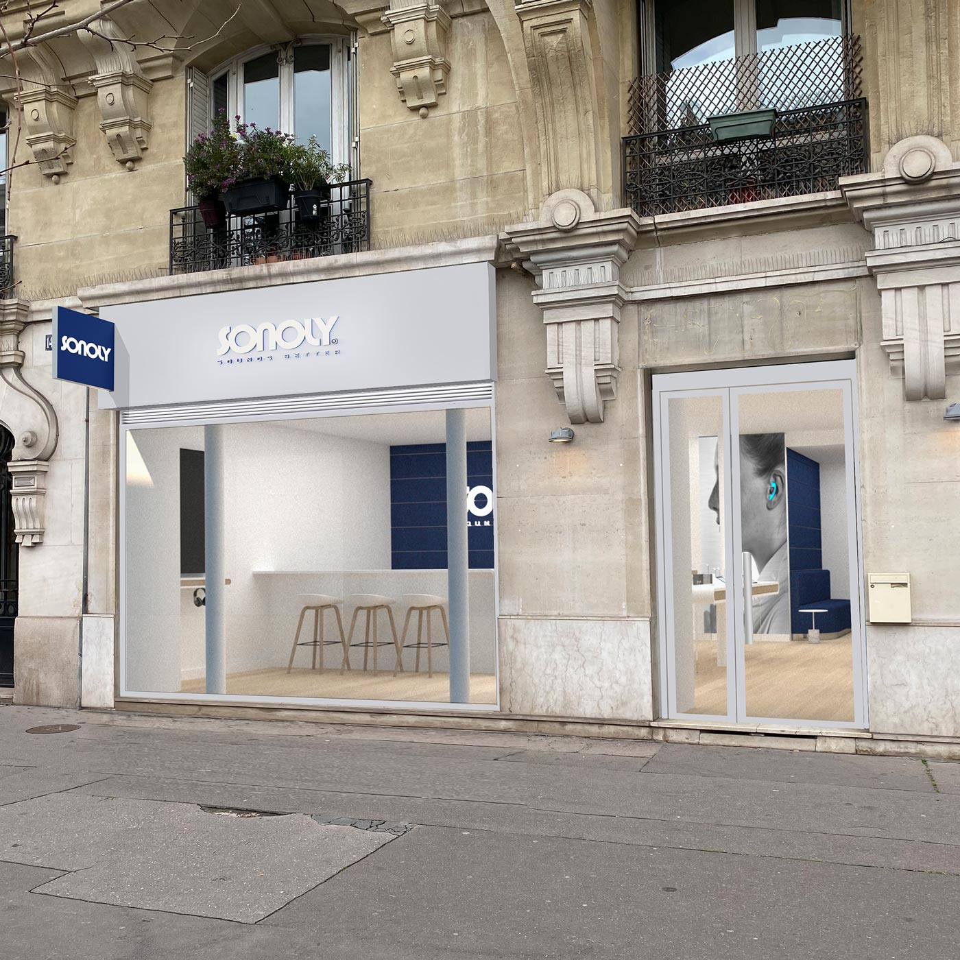 Façade boutique SONOLY Vincennes